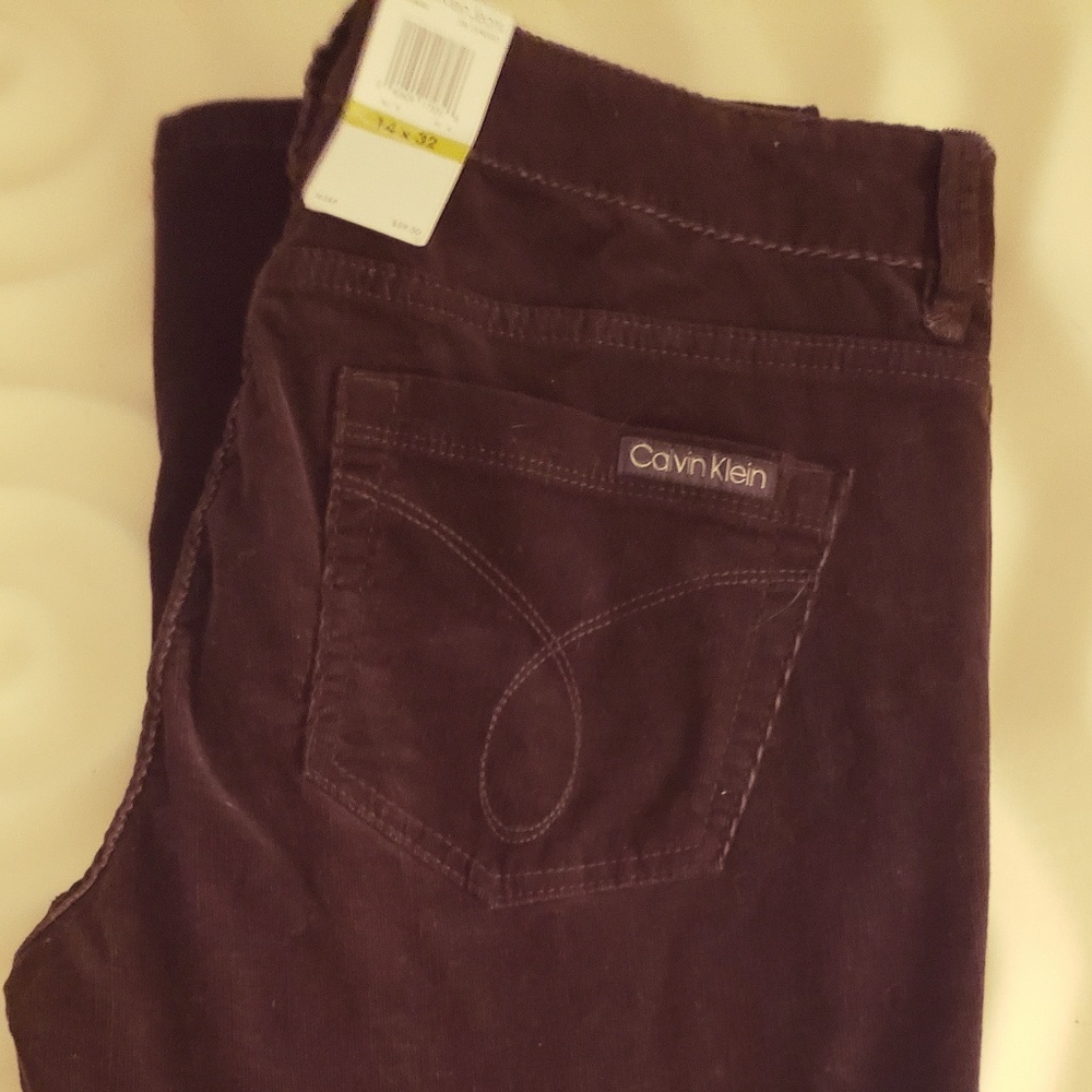 Brown Calvin Klein corduroy pants
